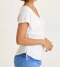 Xcvi - Diggory Jersey Cinchable Dolman Tee