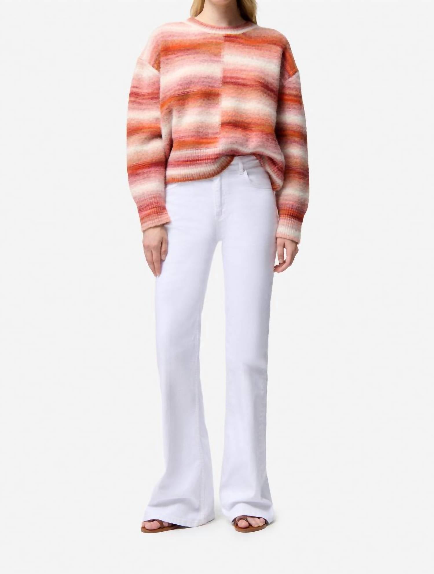 vanessabruno Faustine Knit Sweater in amber - women's sweater - detail view
