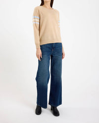 Brodie Cashmere - Annie Stripe Crew Sweater