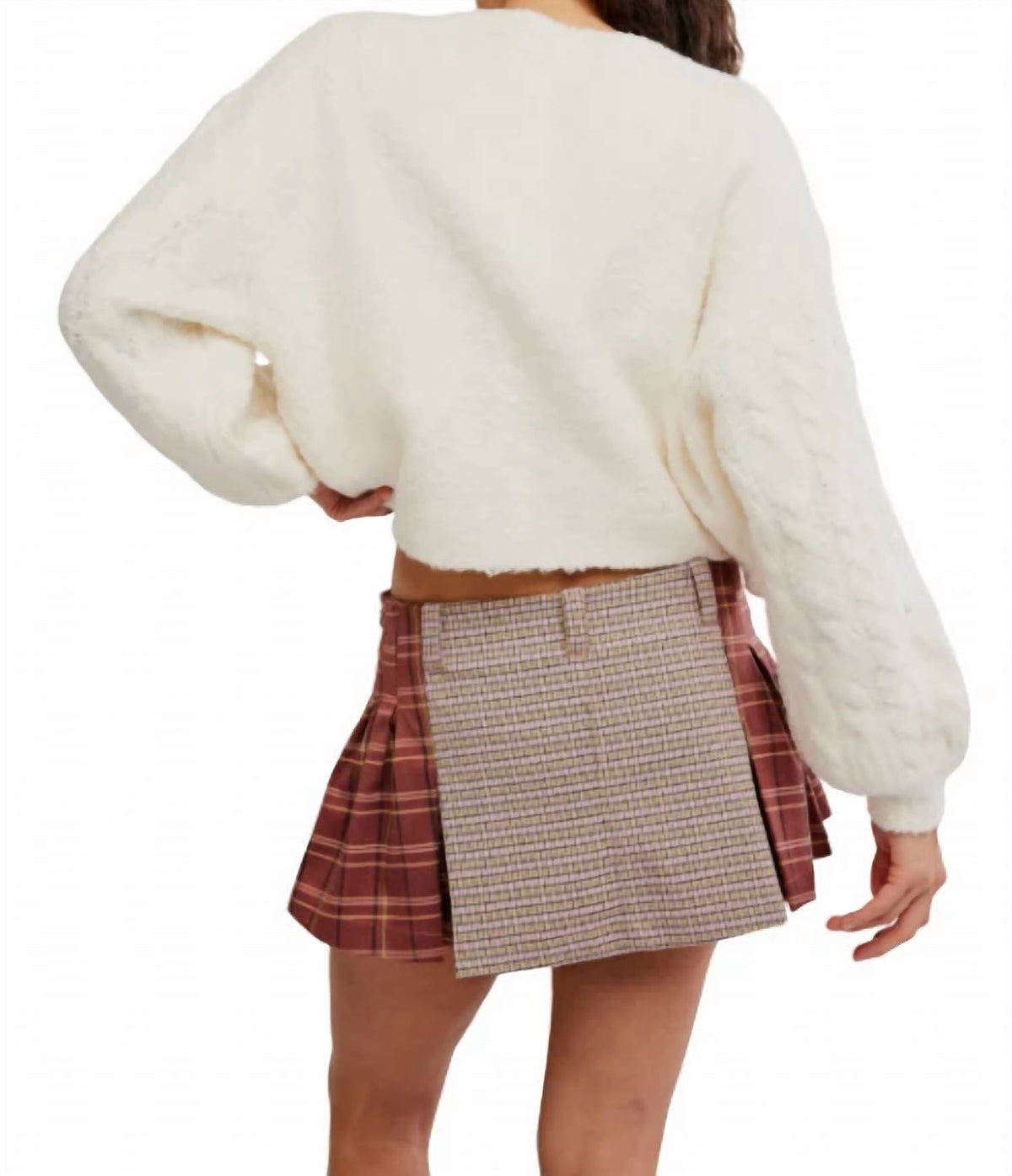Free People - Sherry Pleated Mini Skirt