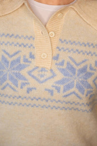 Le Lis - Noelle Snowflake Pattern Sweater
