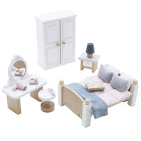 Le Toy Van - Kid's Wooden Dollhouse Bedroom Set