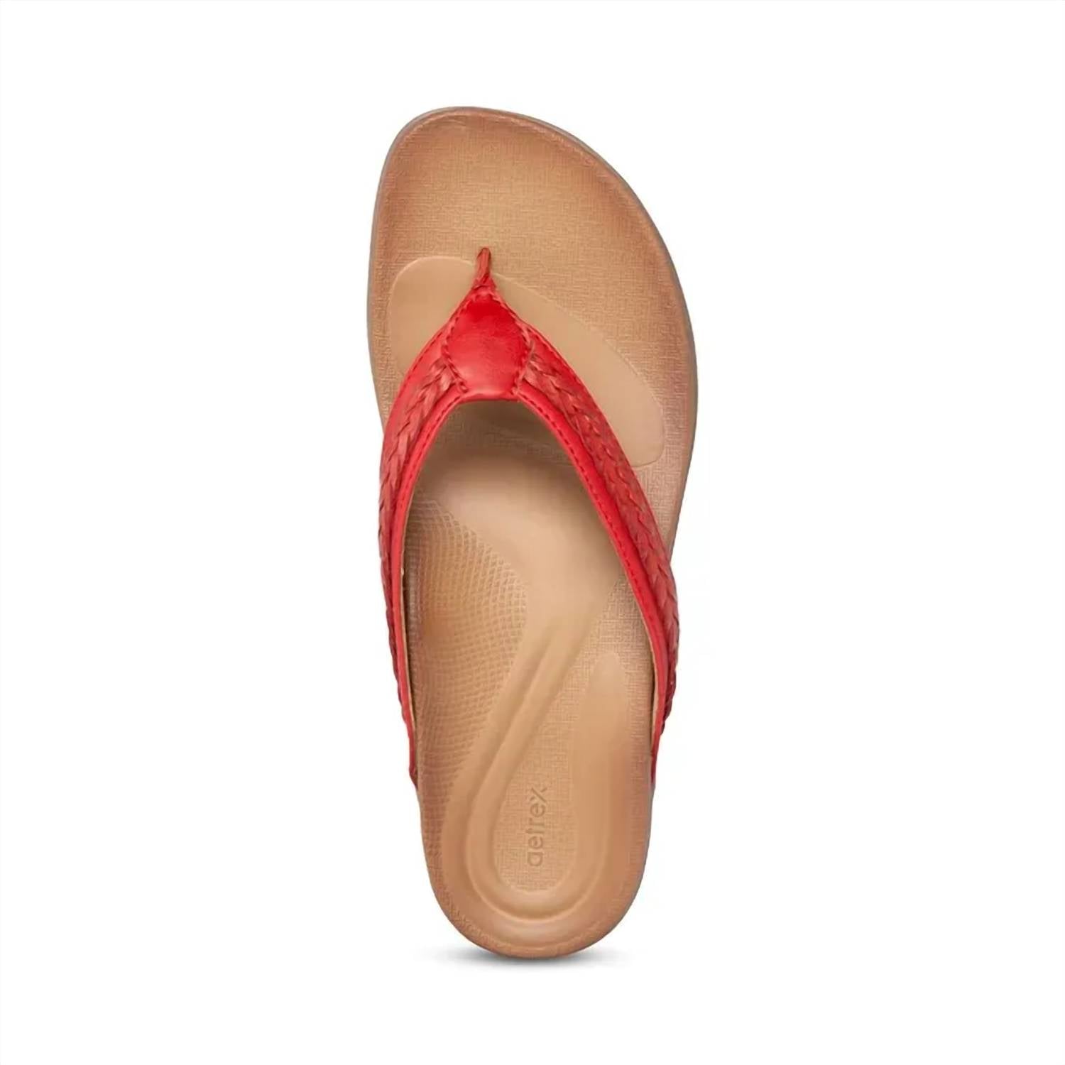 Aetrex - Women's Emmy Braided Thong Sandals