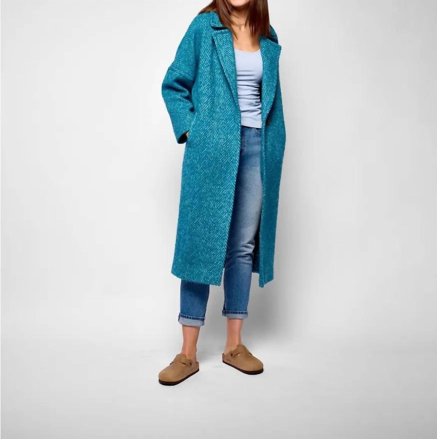 Avoca - Reflections Light Donegal Herringbone Coat