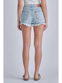 Hidden - Sofie High Rise Fray Hem Mom Shorts