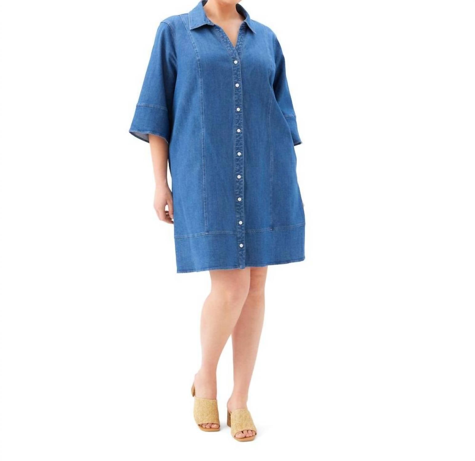 Karen Kane - Flare Sleeve Shirtdress -plus