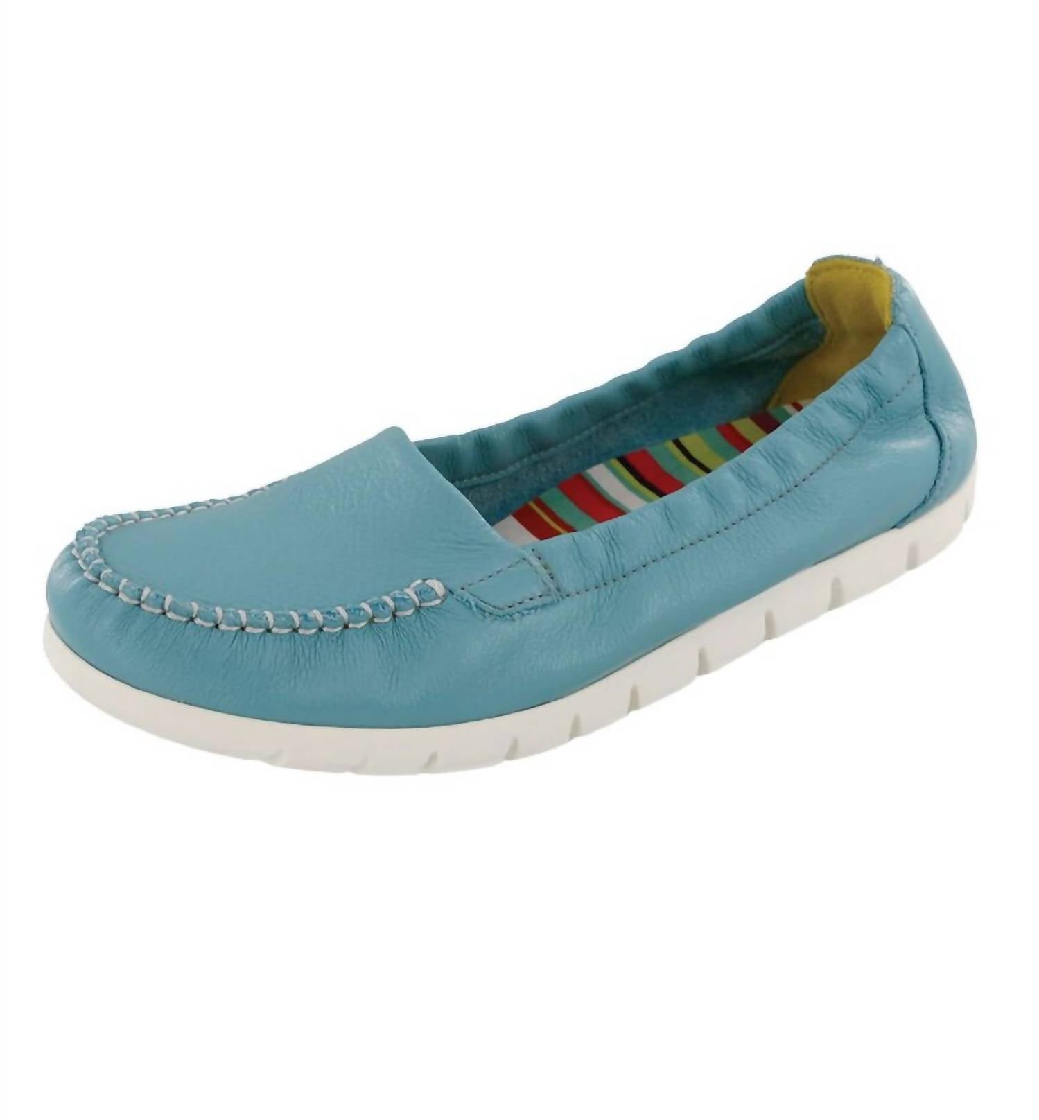 SAS Women's Sunny Slip On Loafer in teal - women's flats - detail view