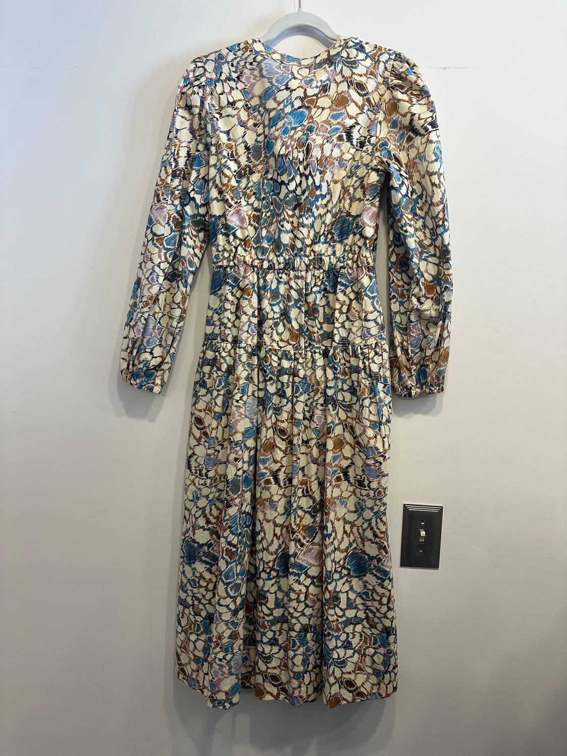 Ulla Johnson Women's Aurelie Midi Dress in ibis - women's dress - detail view