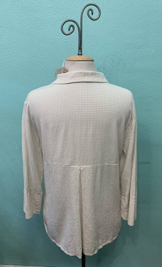 Cut Loose - Women's Easy Crop Shirt Crinkle Check