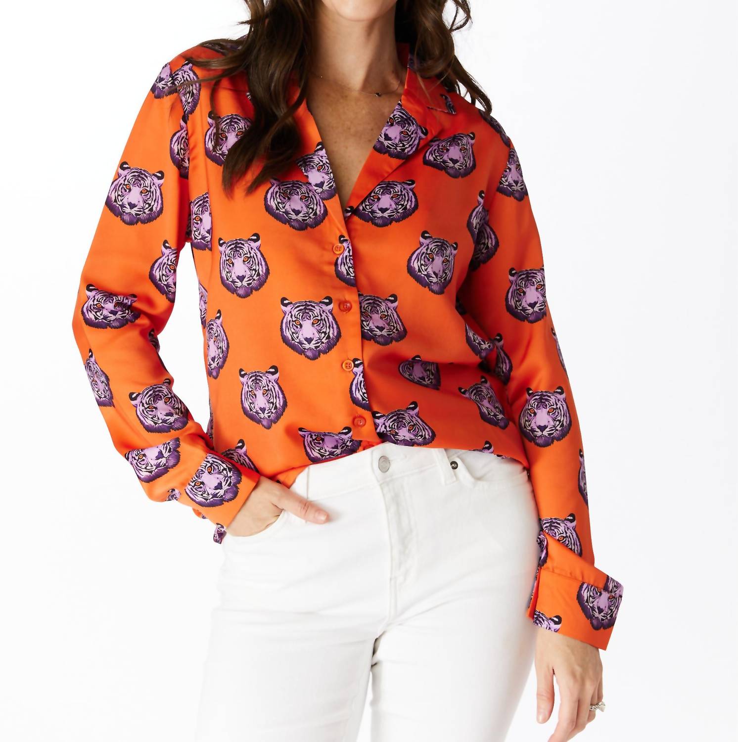 Stewart Simmons - Clemson Button Up Long Sleeve Shirt