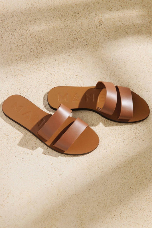 Manebi - Women's Leather Two Bands Sandal