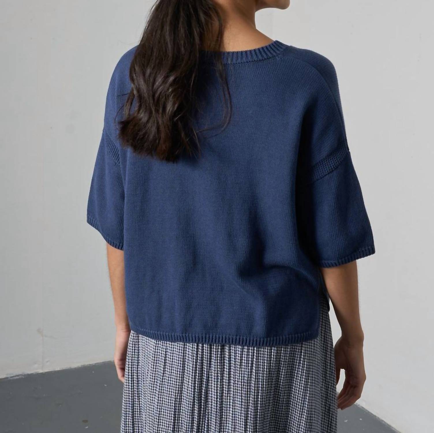 Bibi - Lisa Boxy Knitted Top