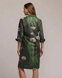 Hinson Wu - Charlotte Quarter Sleeve Poppy Print Dress