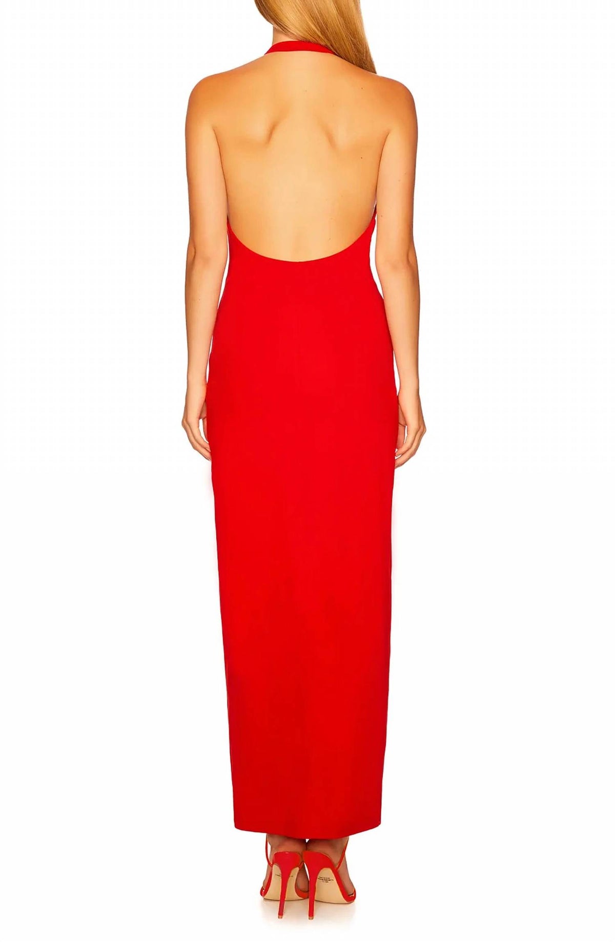 Susana Monaco - Women's Open Back Halter Cocktail Dress