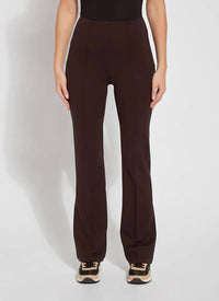 Lysse Wide Leg Ponte Pant in double espresso - women's pants