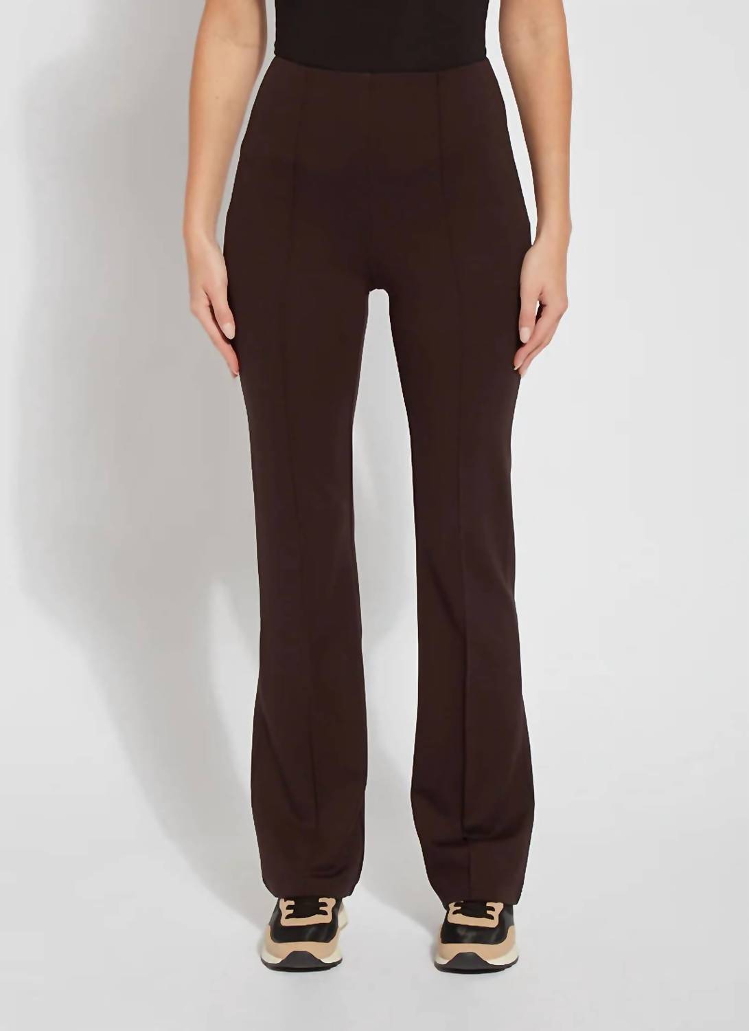 Lysse Wide Leg Ponte Pant in double espresso - women's pants