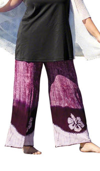 On The Plus Side - Drawstring Cotton Rayon Pants - Plus
