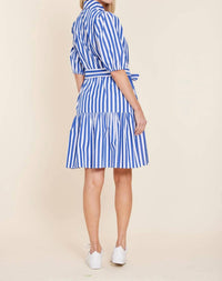 Dolce Cabo - Belted Stripe Dress