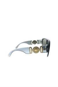 Versace - Shield Plastic Sunglasses with Grey Mirror Lens