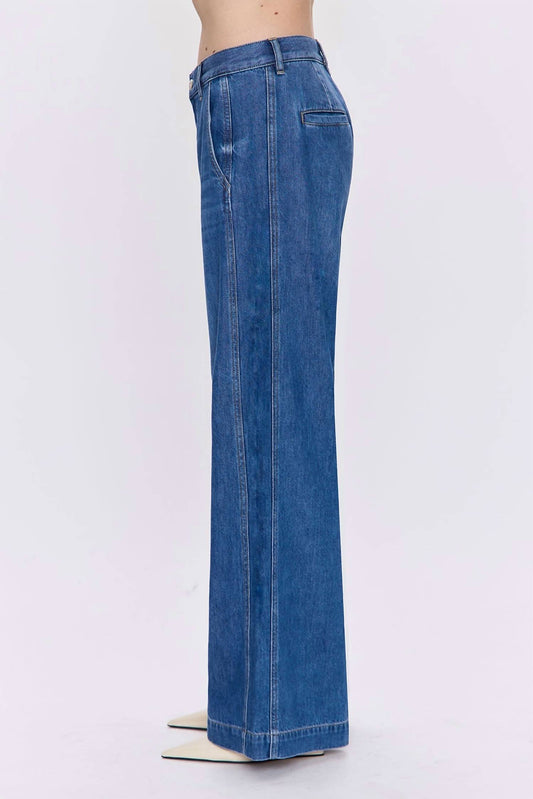 Pistola - Jadyn Seamed Low Slung Palazzo Jeans