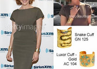 Avenue Chic - Women's Gold Leaf Snake Cuff