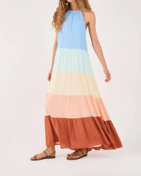 Dress To - Marias Colourblock Crepe Maxi Dress
