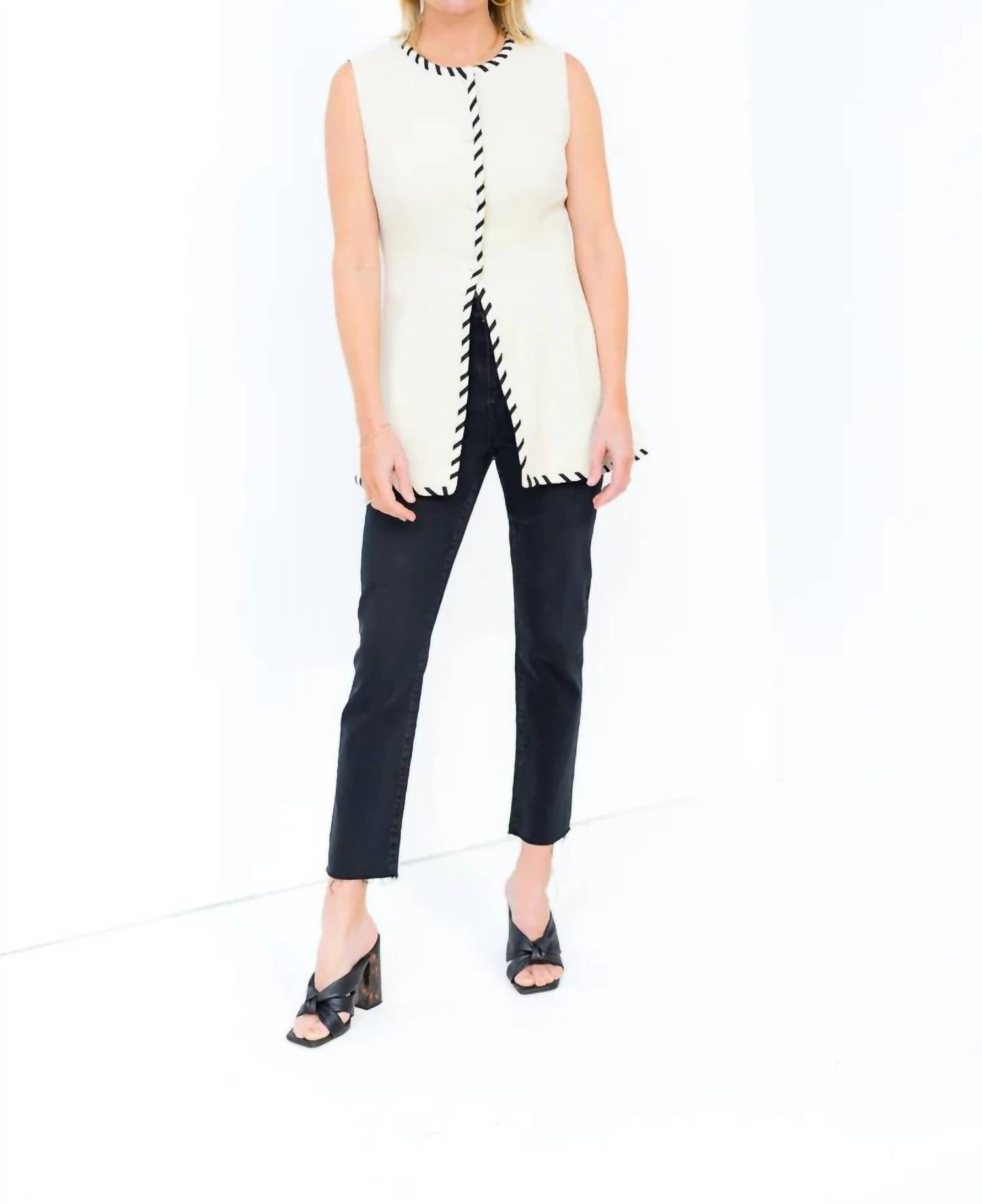S'Edge - Taylor Button Front Vest