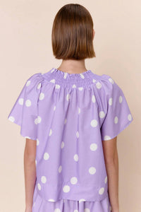 Sofia - Natalie Smocked Neck Blouse