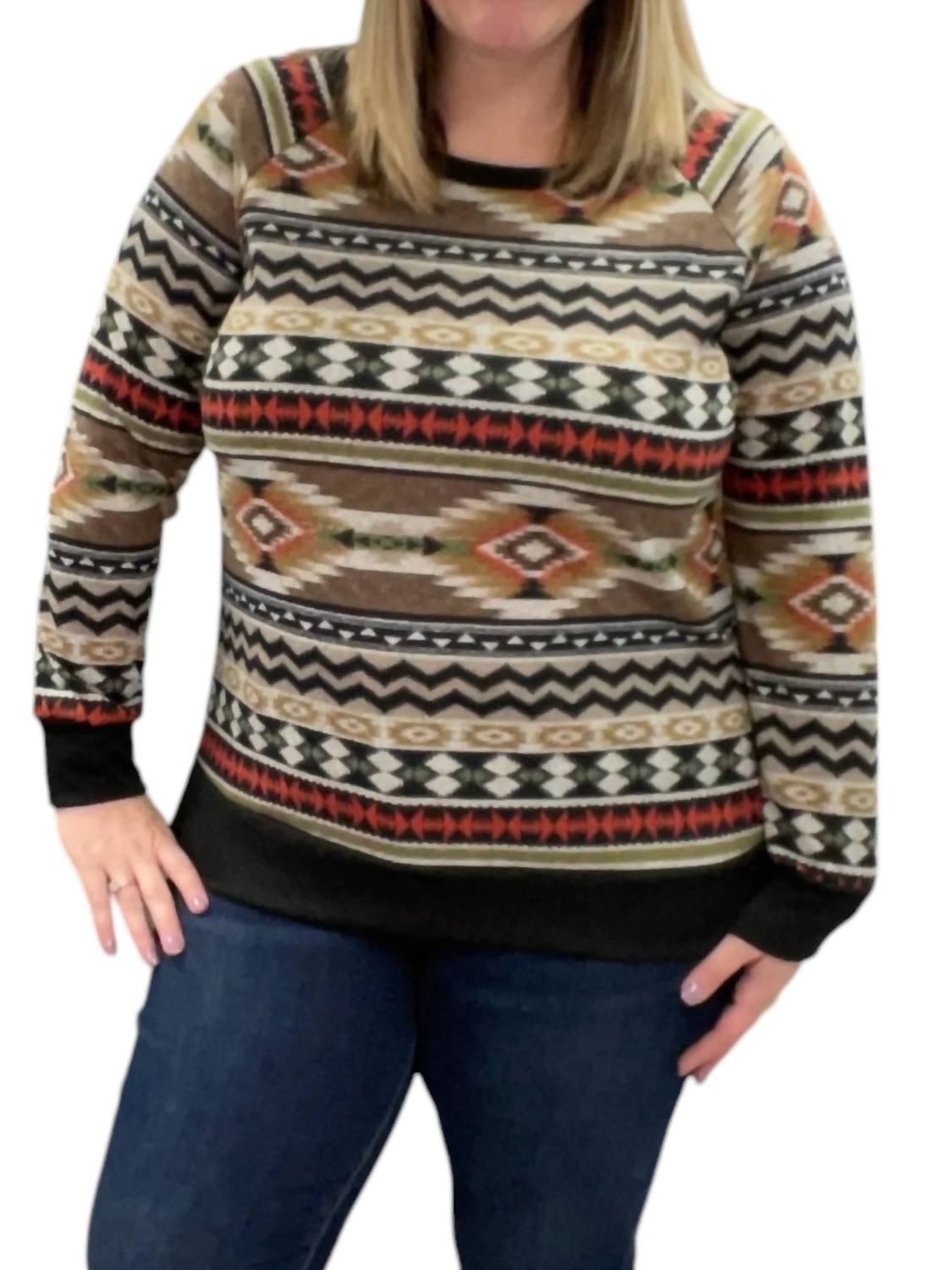 Honeyme - Aztec Weekender Sweater