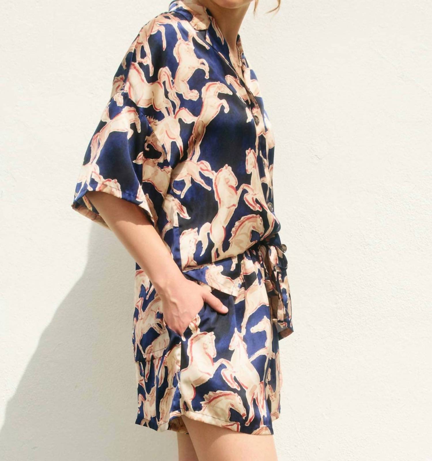 Dress Forum - Western Shirt And Shorts Set