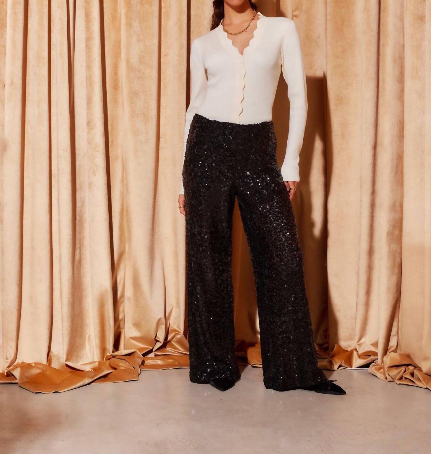 Fifteen Twenty - Lynette Sequin Trousers