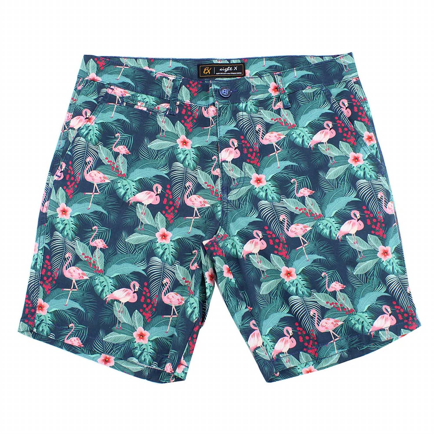 Eight X - Men's Flamingo Print Shorts