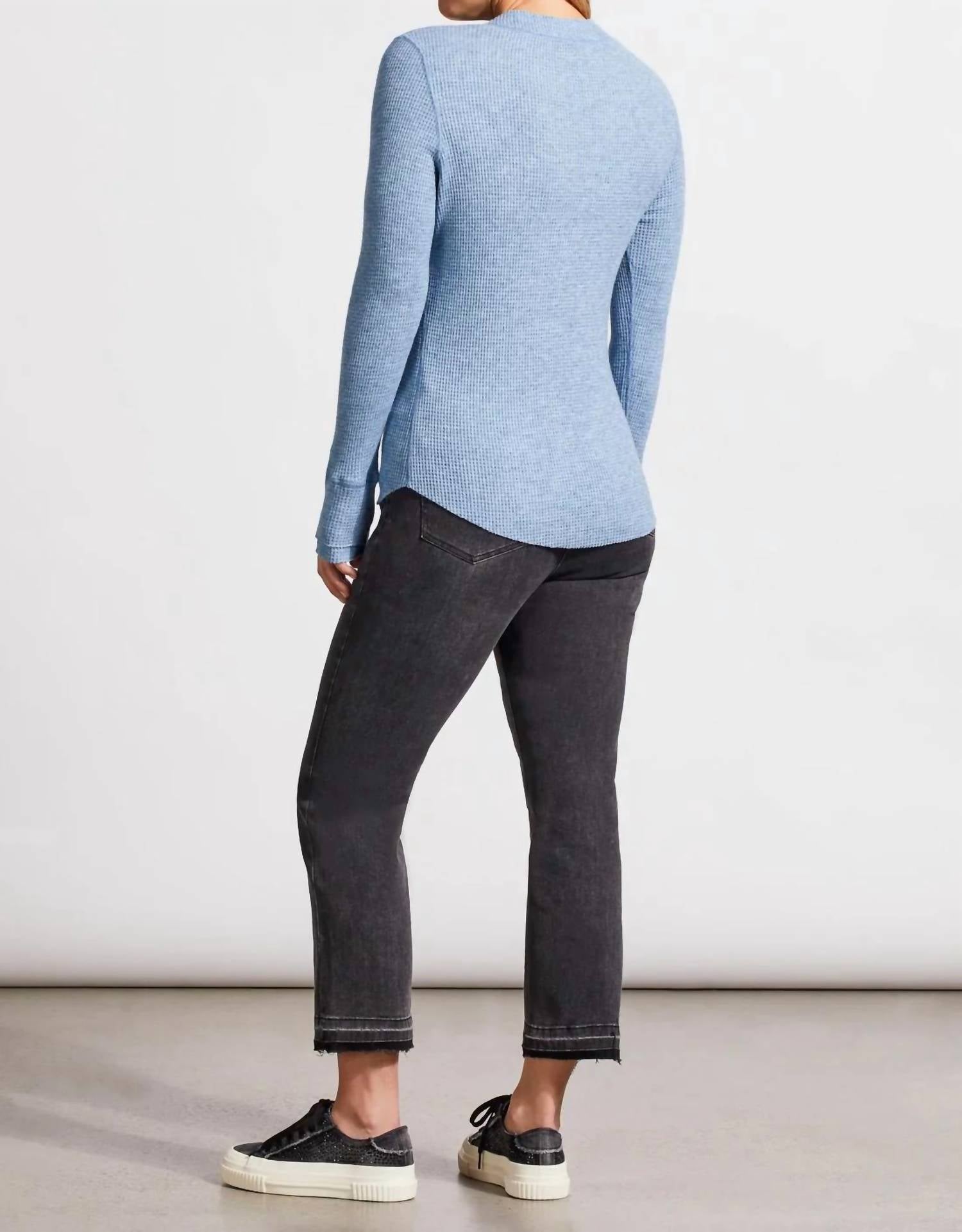 Tribal - Soft Washed Thermal Henley Top