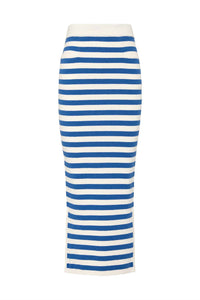 POSSE Ari Maxi Skirt in blue stripe - women's skirt - view 4