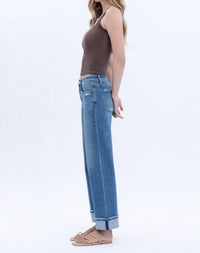 Lovervet - Delicate Gleam Wide Leg Jean