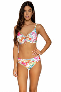 Sunsets Inc. - Unforgettable Shirred Waist Bikini Bottom