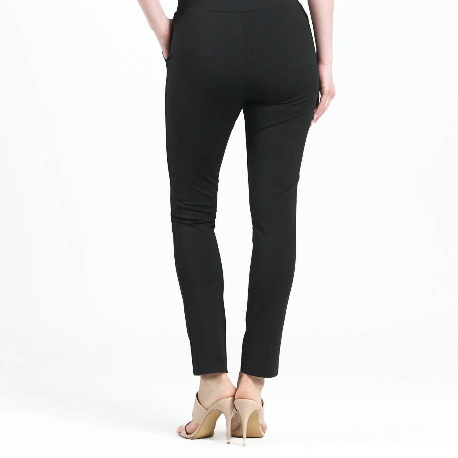 Clara Sunwoo - Rayon-ponte Knit Straight Leg Pocket Pants