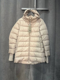 Herno Women's A-Line Coat in cream - women's jacket