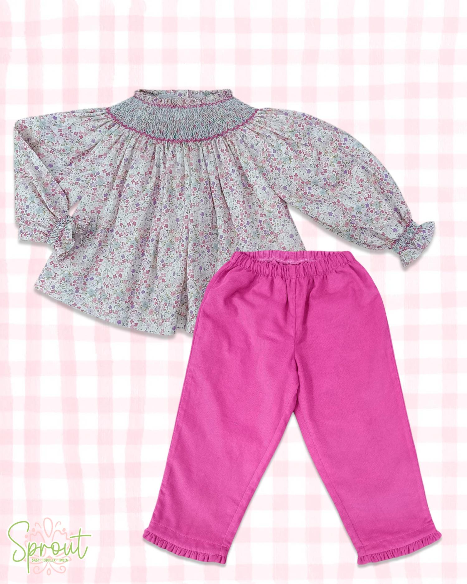 Percy & Tyne - Girl's Ruffle Pull On Pant