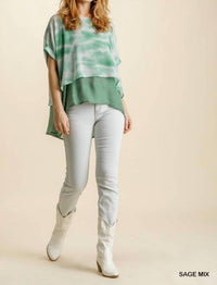 Umgee - Tie Dye Layered Top