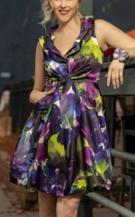 Samuel Dong - Printed Bubble Dress