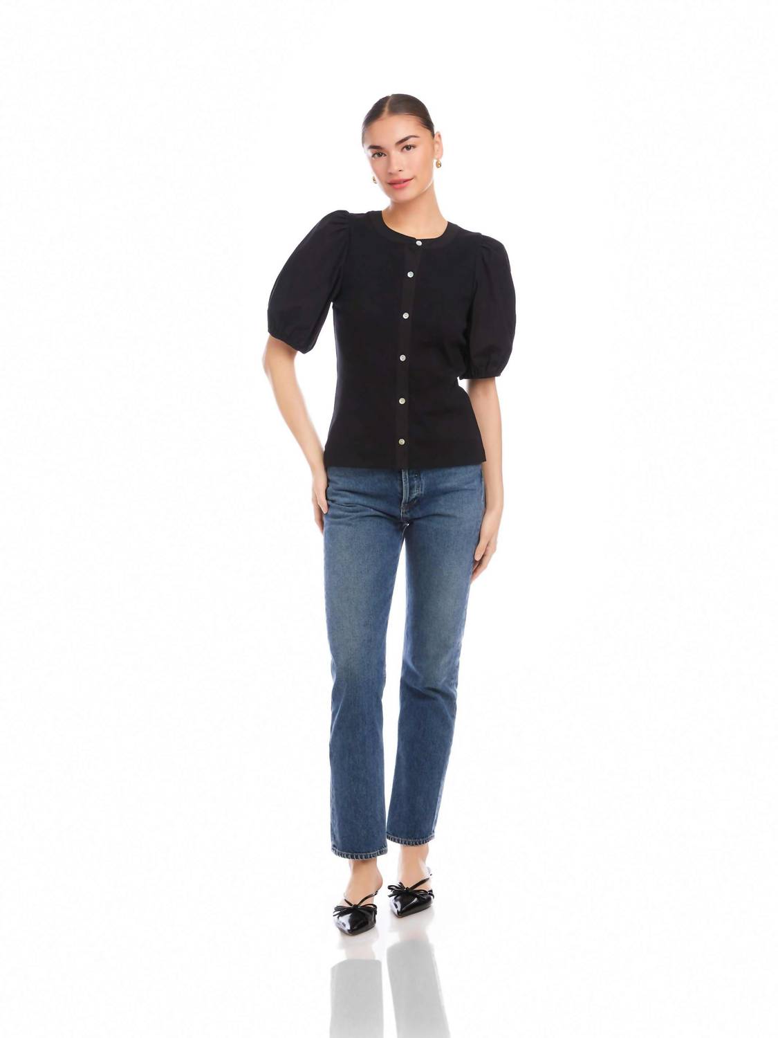 Fifteen Twenty - Terryn Contrast Short Sleeve Top