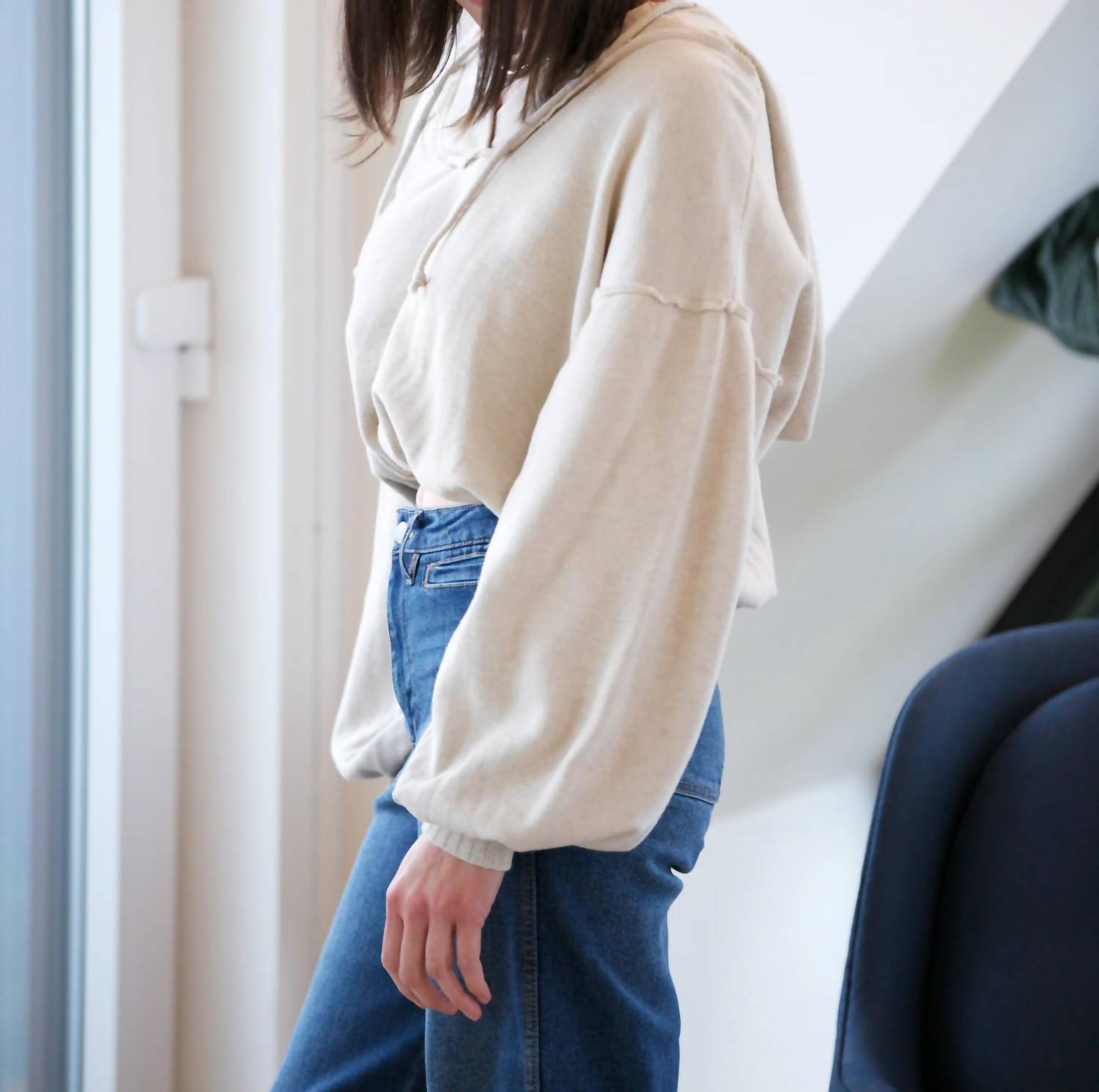 Project Social T - SAMSON BUBBLE HEM V-NECK HOODIE