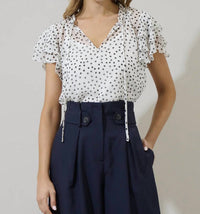 Sugarlips - maloy dot donis blouse