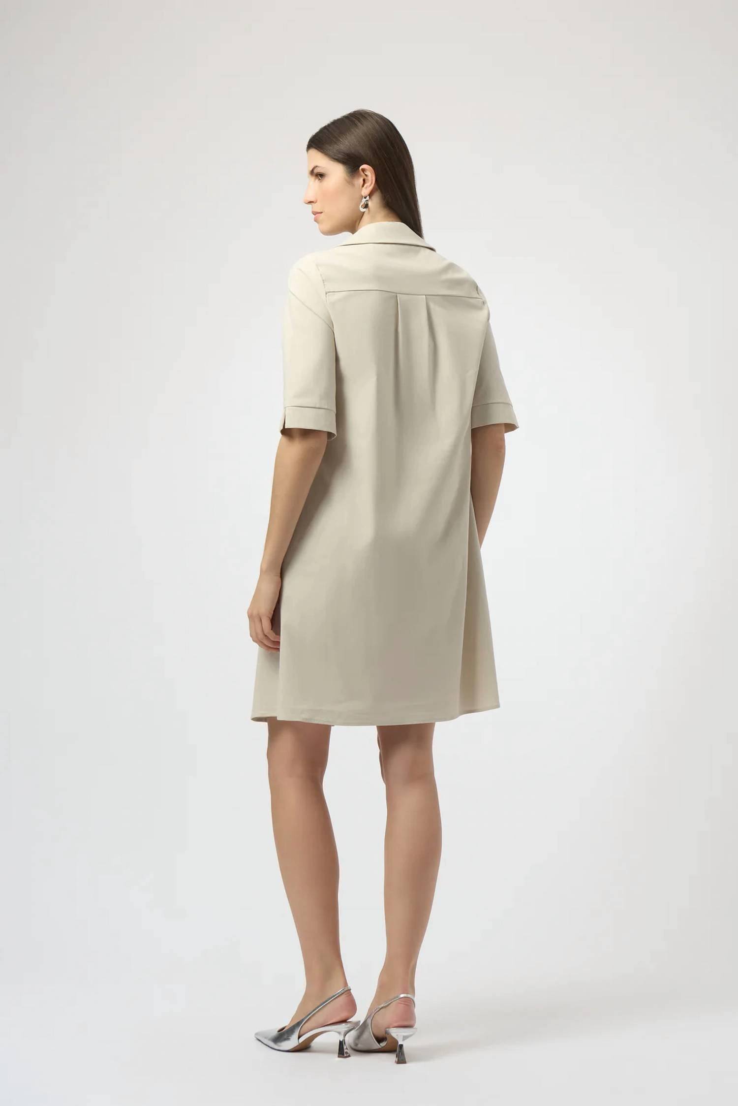 Joseph Ribkoff - Stretch Poplin Trapeze Dress
