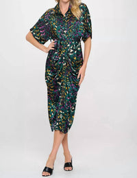 Meet Me in Santorini Kassandra Dress in santorini kassandra dress in leopard green - women's dress