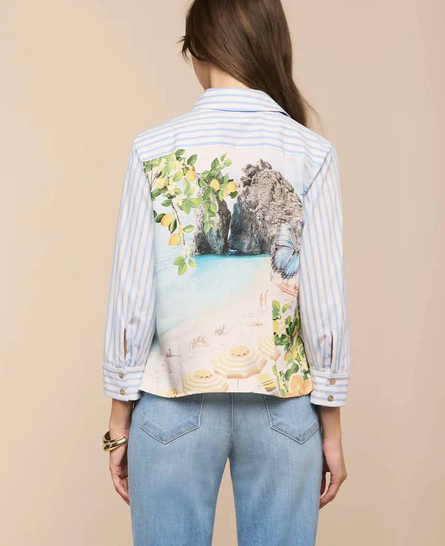 L'Agence - Fawn 3/4 Sleeve Blouse