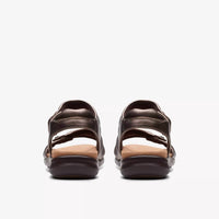 Clarks Women's Kitly Ave Leather Sandals in bronze - women's sandal - alternate view