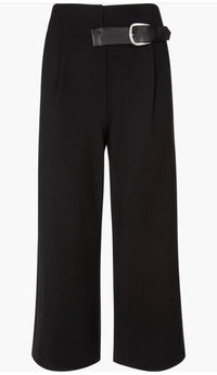 Alice + Olivia - Adelina Belt Tab Crop Wide Leg Pant