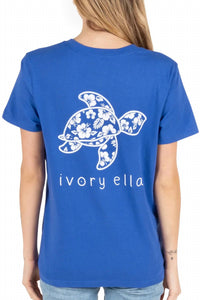 Ivory Ella - Hibiscus Turtle Tee